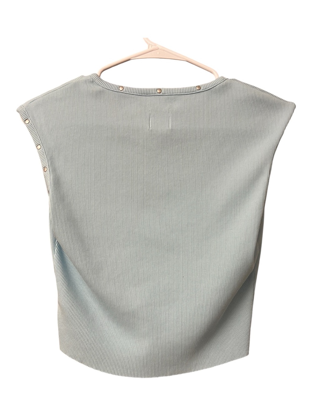 Boys Lie Women’s Ribbed Crop Top Blue - Picture 2 of 5